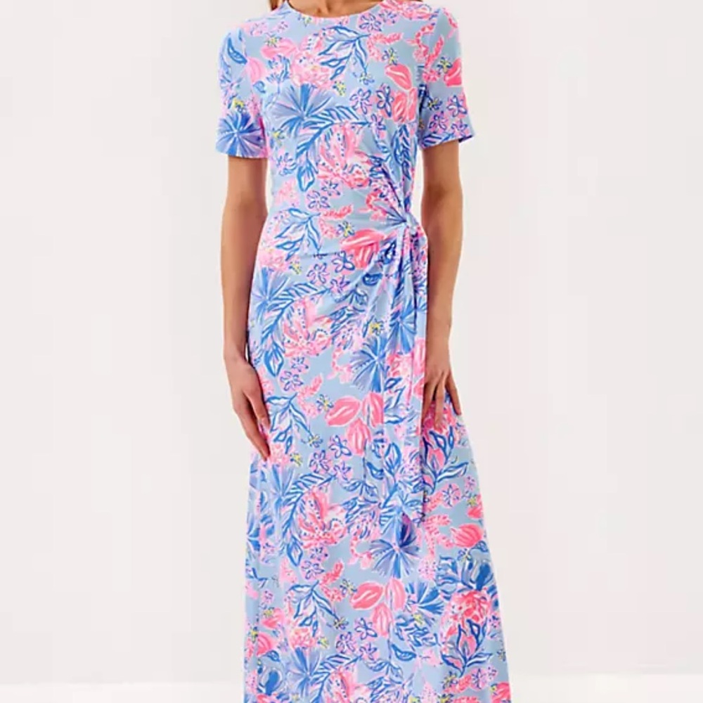 Lilly Pulitzer Vibrant Floral Maxi Dress